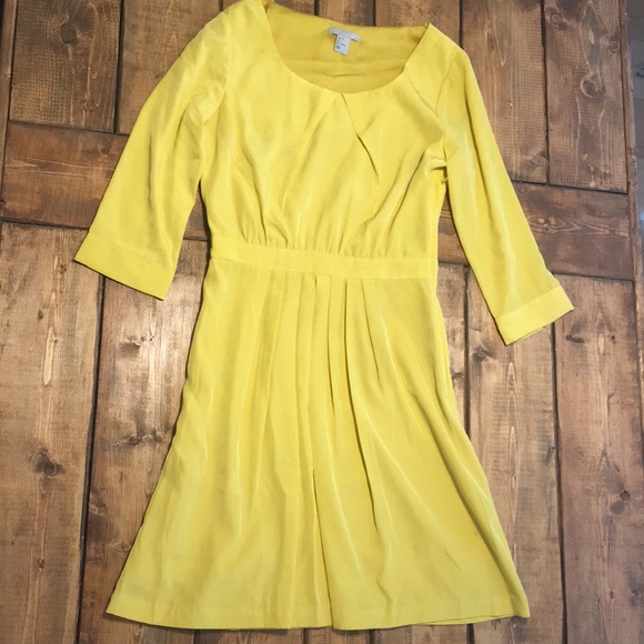 h&m yellow dress